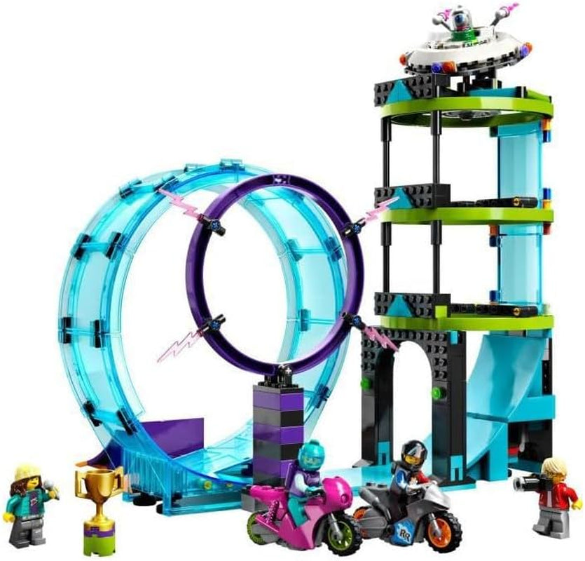LEGO 60361 City Stuntz Ultimate Stunt Rider Challenge, Cascades 3 en 1 pour 1 ou 2 joueurs, avec motos jouets à 2 roues pour enfants, Set 2023 Jeux de construction Besuche den LEGO-Store