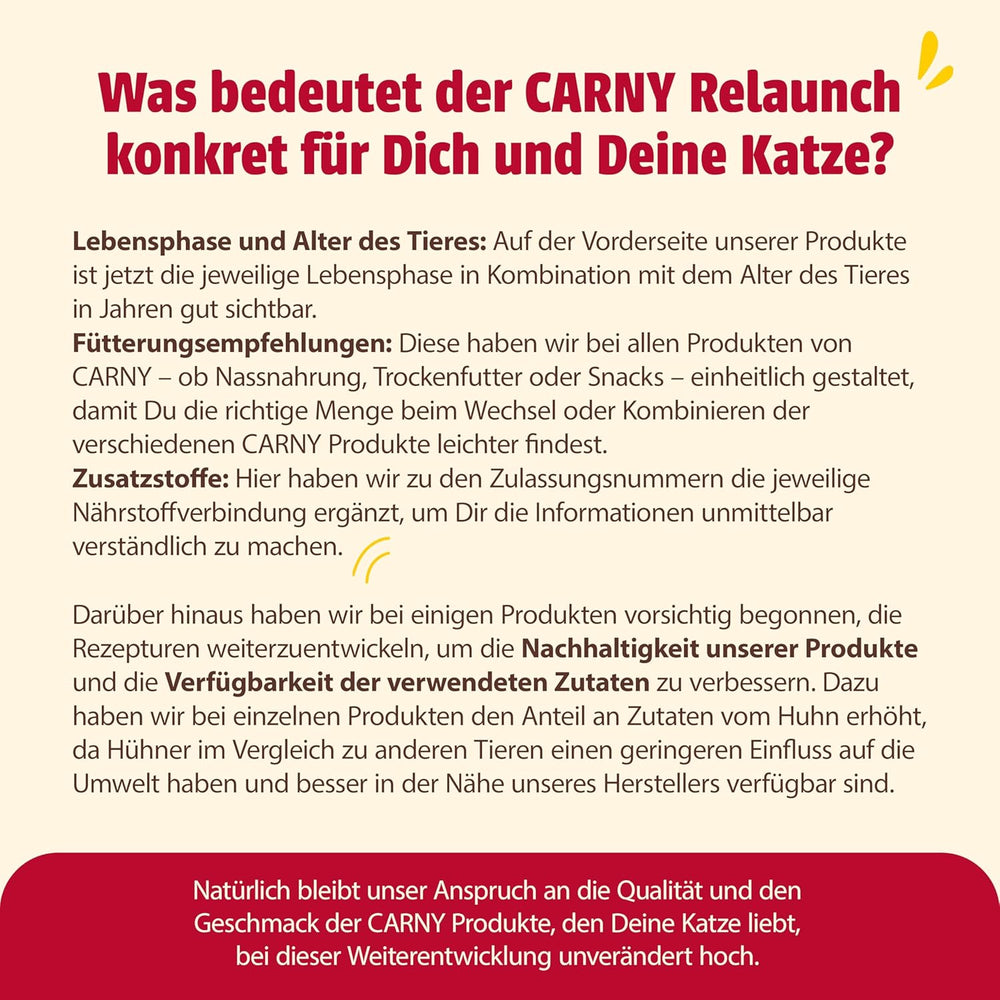 animonda Carny Adult Savory Variety (12 x 400 g), nourriture humide pour chats adultes, nourriture humide avec 100 % d'ingrédients de viande fraîche, sans céréales et sans sucre