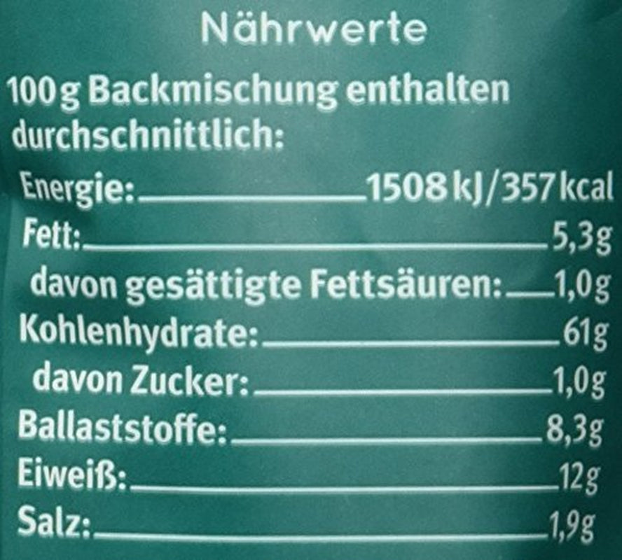 Bio Haferbrot Brotbackmischung, 500 G Naty Shop