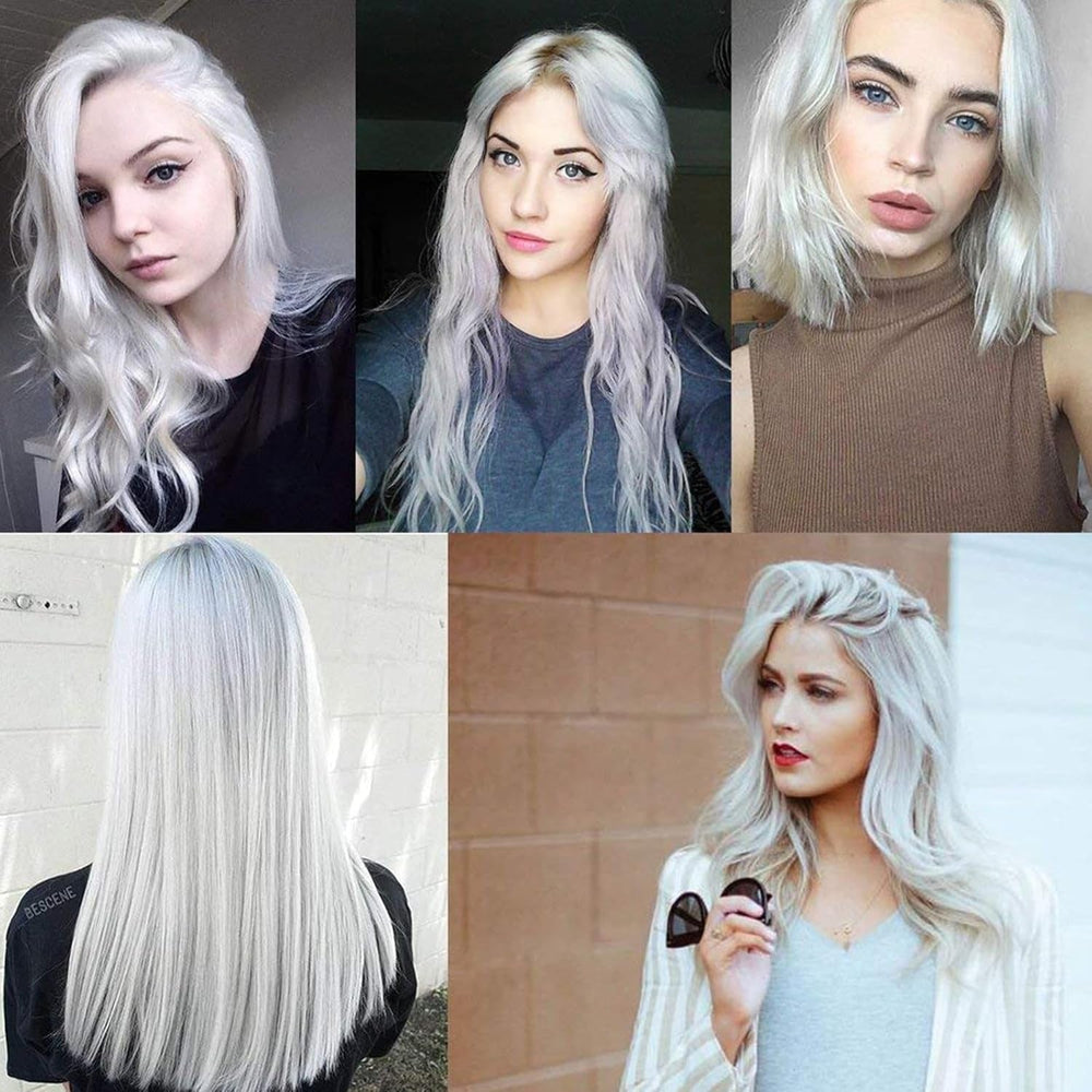 Teinture pour cheveux blancs naturels, teinture de cire pour cheveux blancs, teinture pour cheveux naturels blancs unisexes, teinture pour cheveux blancs, cire pour cheveux de fête d'Halloween Cosplay, cire pour cheveux de fête de teinture pour cheveux, 30 ml Naty Shop teinture pour cheveux