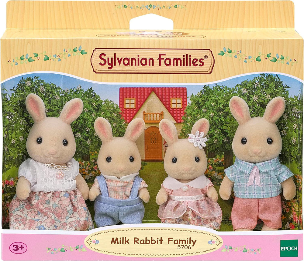 Sylvanian Families L5706 Famille Lapin Lait - Figurines de maison de poupée Naty Shop Dolls
