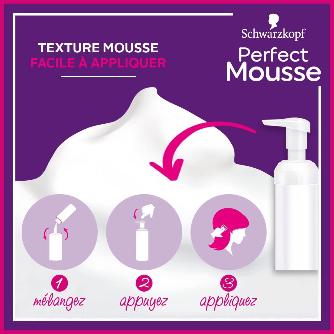 Perfect Mousse Mousse colorante permanente, 668 Hasellnuss Hair Dye Naty Shop