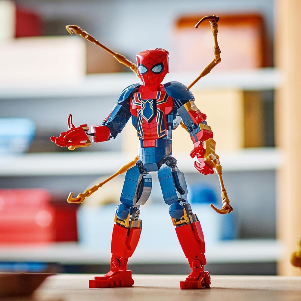 LEGO Marvel Iron Spider-Man Blocs de construction Super-héros Jouet d'action pour enfants à partir de 8 ans Ensemble d'armures pour garçons et filles Modèle à construire Avengers Idée cadeau pour les fans du film Marvel 76298 Jeux de construction Beuche den LEGO-Store