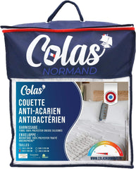 COLAS NORMAND Couette anti-acariens et antibactérienne, légère, 200 X 200 cm, effet longue durée, hygiène parfaite, microfibre, douce et confortable, lavable, française, blanc 53130248 Naty Shop Couettes et Couettes Default Title