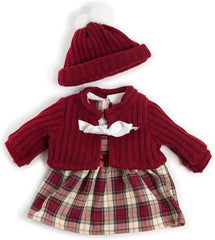 Miniland Set Puppenkleidung 40cm, Vêtements, Strickjacke et Mütze