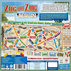Days of Wonder, Les Aventuriers du Rail : Berlin, jeu familial, jeu de société, 2-4 joueurs, à partir de 8 ans, 10-15 minutes, allemand