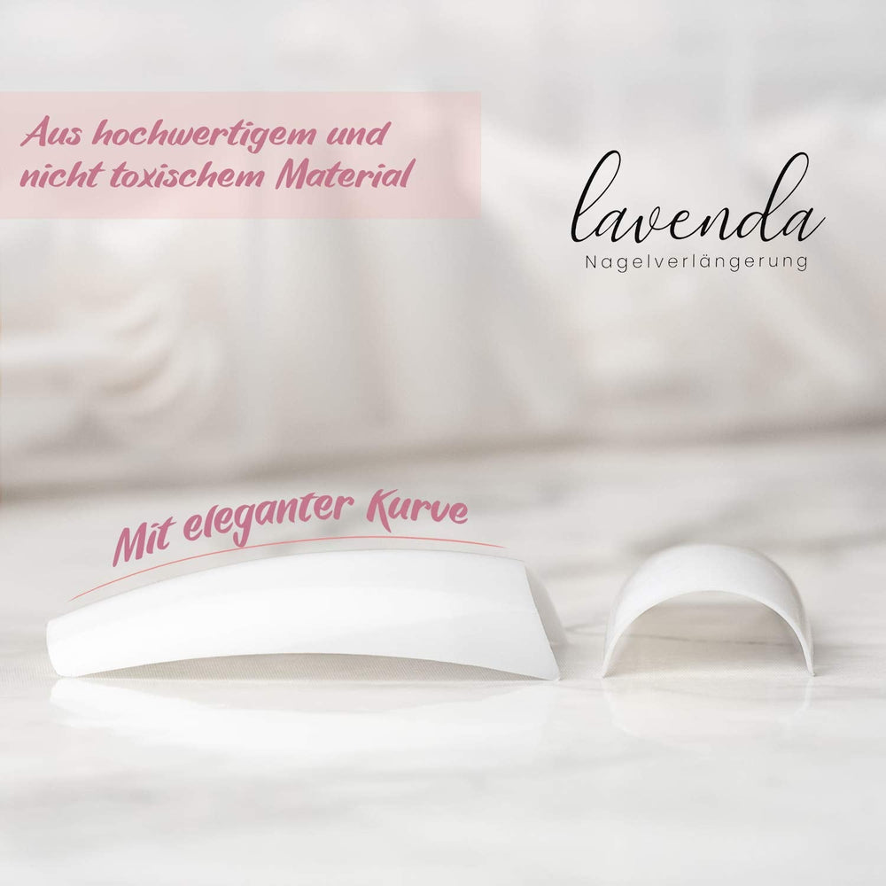 ® Ongles artificiels à coller 500 pièces Faux ongles - Ongles en gel stables - Ongles de qualité studio (couleur naturelle)