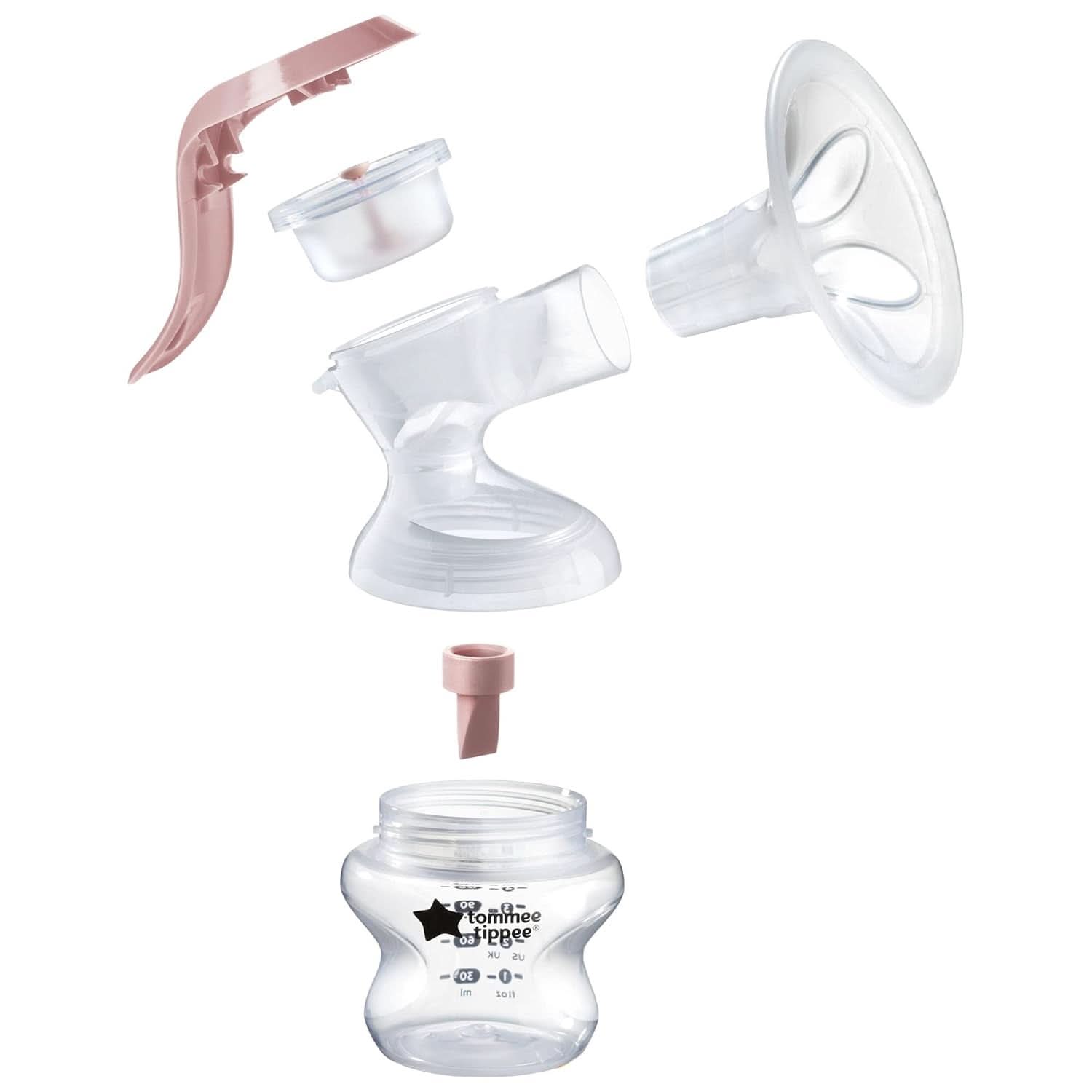 Tommee Tippee Made for Me Manuelle Einzel-Milchpumpe, Starke Saugkraft, Ergonomischer Griff, Tragbare Und Leise Milchpumpe, Samt Babyflasche Accessoires Alimentation et allaitement Bebe Naty Shop