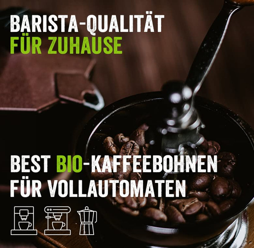 La Natura Lifestyle BIO KAFFEEBOHNEN (1000g) | BIO CRÈME Bohnenkaffee | GANZE BOHNEN | Arabica et Robusta | Vollautomaten & Siebträgermaschinen