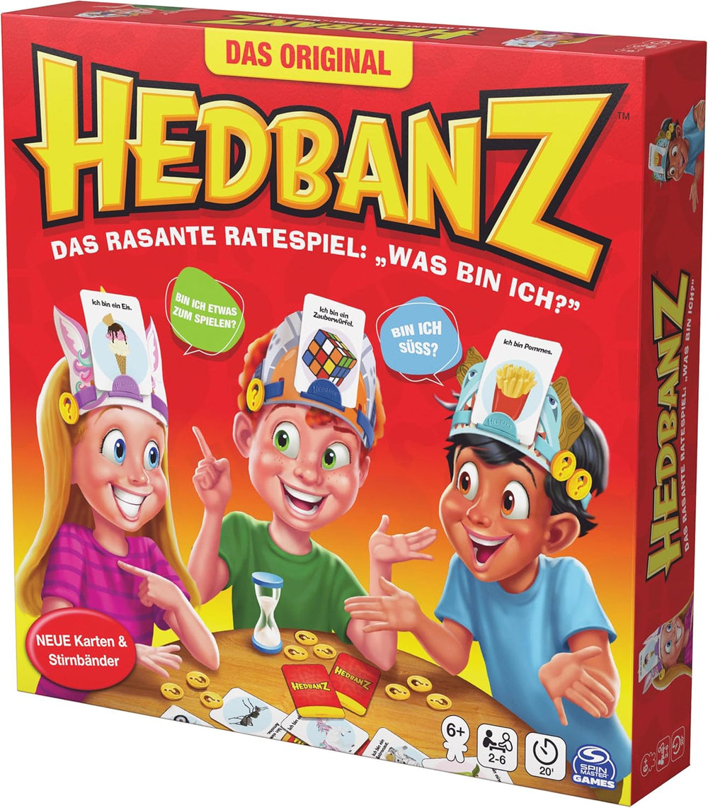 Spin Master Games - Hedbanz, le jeu de devinettes rapide pour toute la famille, nouvelle édition (2025) avec de superbes composants de jeu, pour 2 à 6 joueurs, à partir de 6 ans