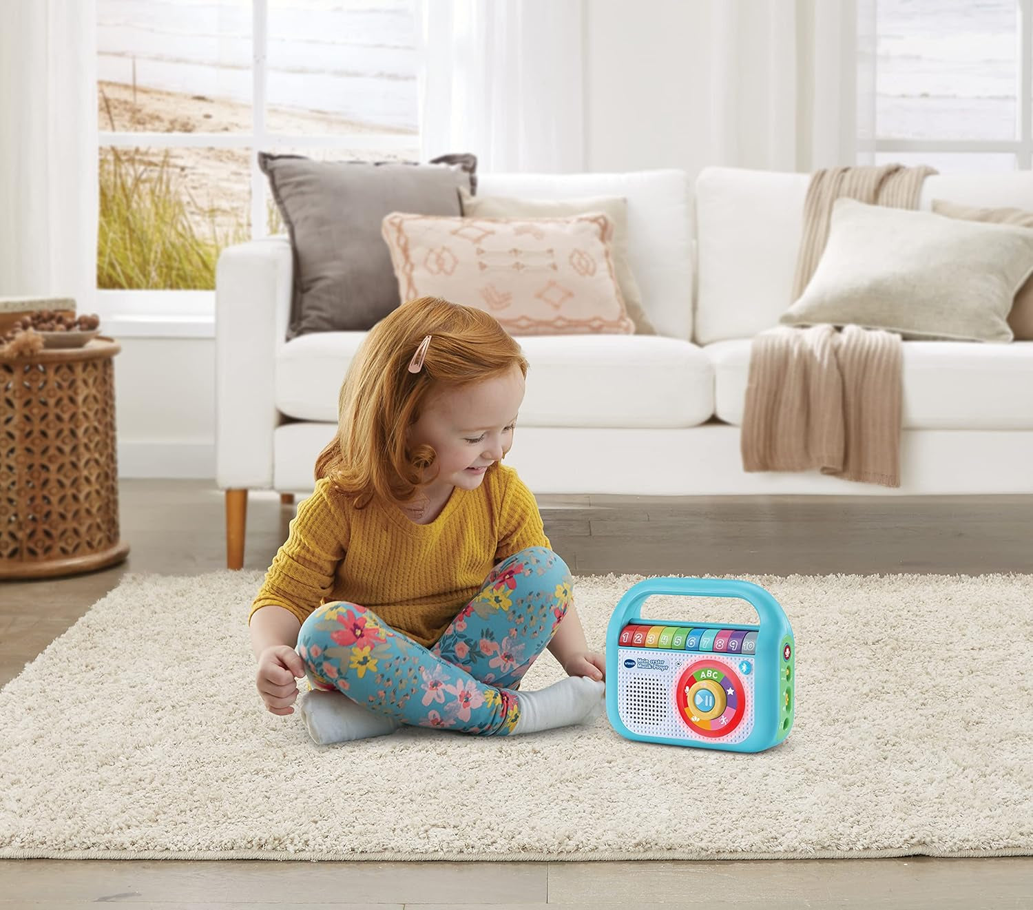 Vtech Baby My first music player - Cu 40 de melodii, Bluetooth și funcție de înregistrare - Pentru copii cu vârsta cuprinsă între 2-5 ani Jucarii Bebe Naty Shop