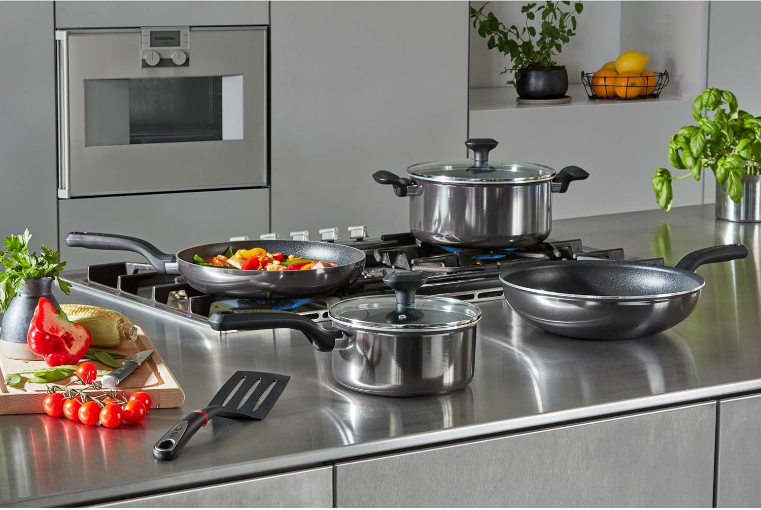 Tefal D52606 Resist, revêtement antiadhésif titane Casseroles et poêles Naty Shop