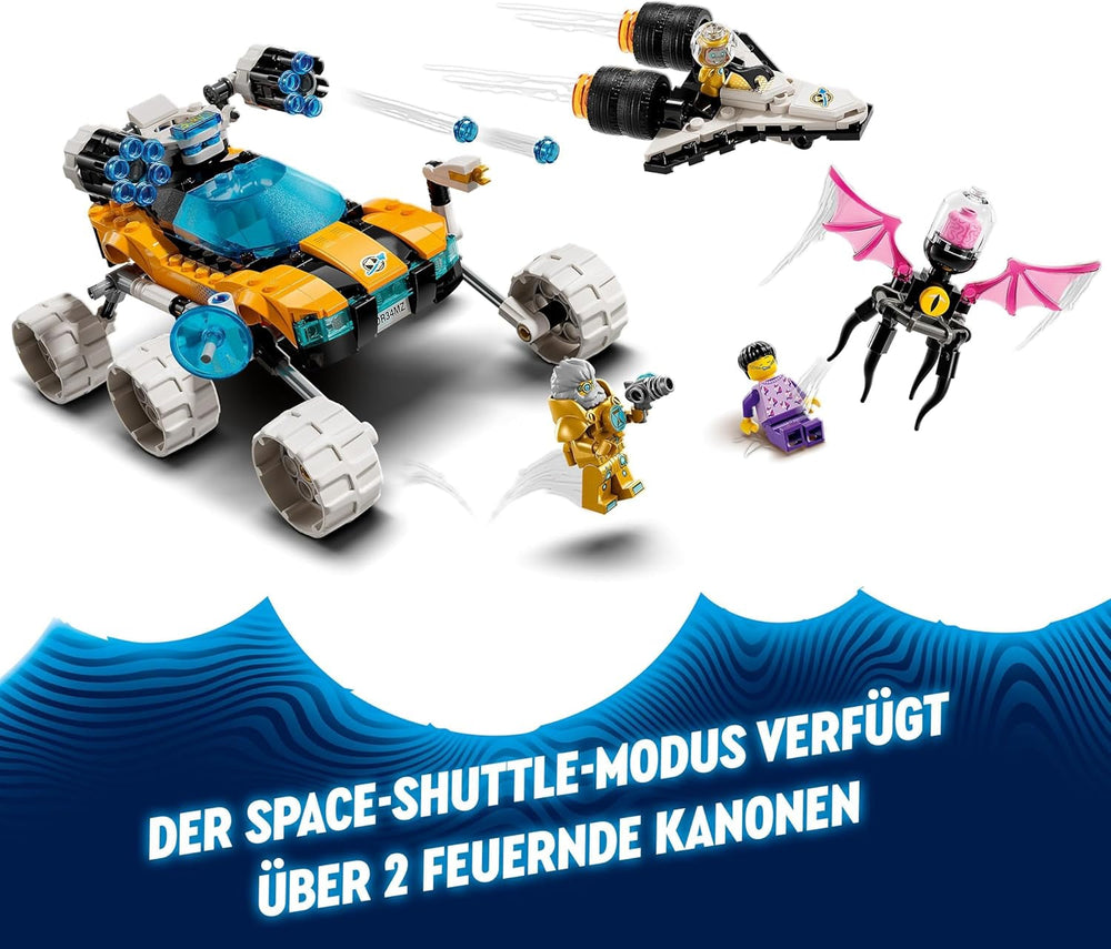 LEGO Dreamzzz Ensemble de voiture ou de navette spatiale 2 en 1 avec le buggy spatial de M. Oz comprenant les figurines de M. Oz, Albert et Jayden, cadeau spatial pour les enfants de 8 ans et plus 71475 Ensembles de construction Besuche den LEGO-Store
