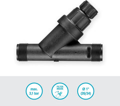 Réducteur de pression pour système d'irrigation Gardena : Régulateur de pression pour une pression d'eau constante jusqu'à 3,1 bar, accessoire d'irrigation de jardin pour compenser les fluctuations de pression (8200-20)