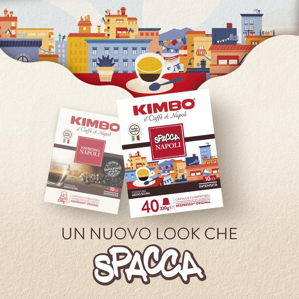 Napoli Kaffeekapseln, compatible avec Nespresso, 10 Packungen mit 10 Kapseln (insgesamt 100 Kapseln)