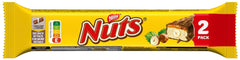 Barres de Chocolat NESTLÉ 2Pack, les classiques aux noisettes entières et caramel enrobés de chocolat au lait, pack de 24 (24 x 2 x 30g)