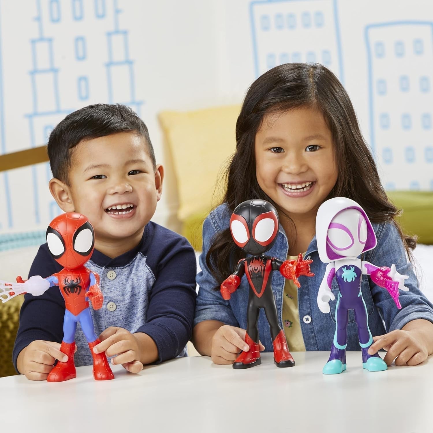 Marvel Spidey et ses incroyables amis Figurines Supersized Hero 22,5 cm Pack de 3 Figurines Naty Shop