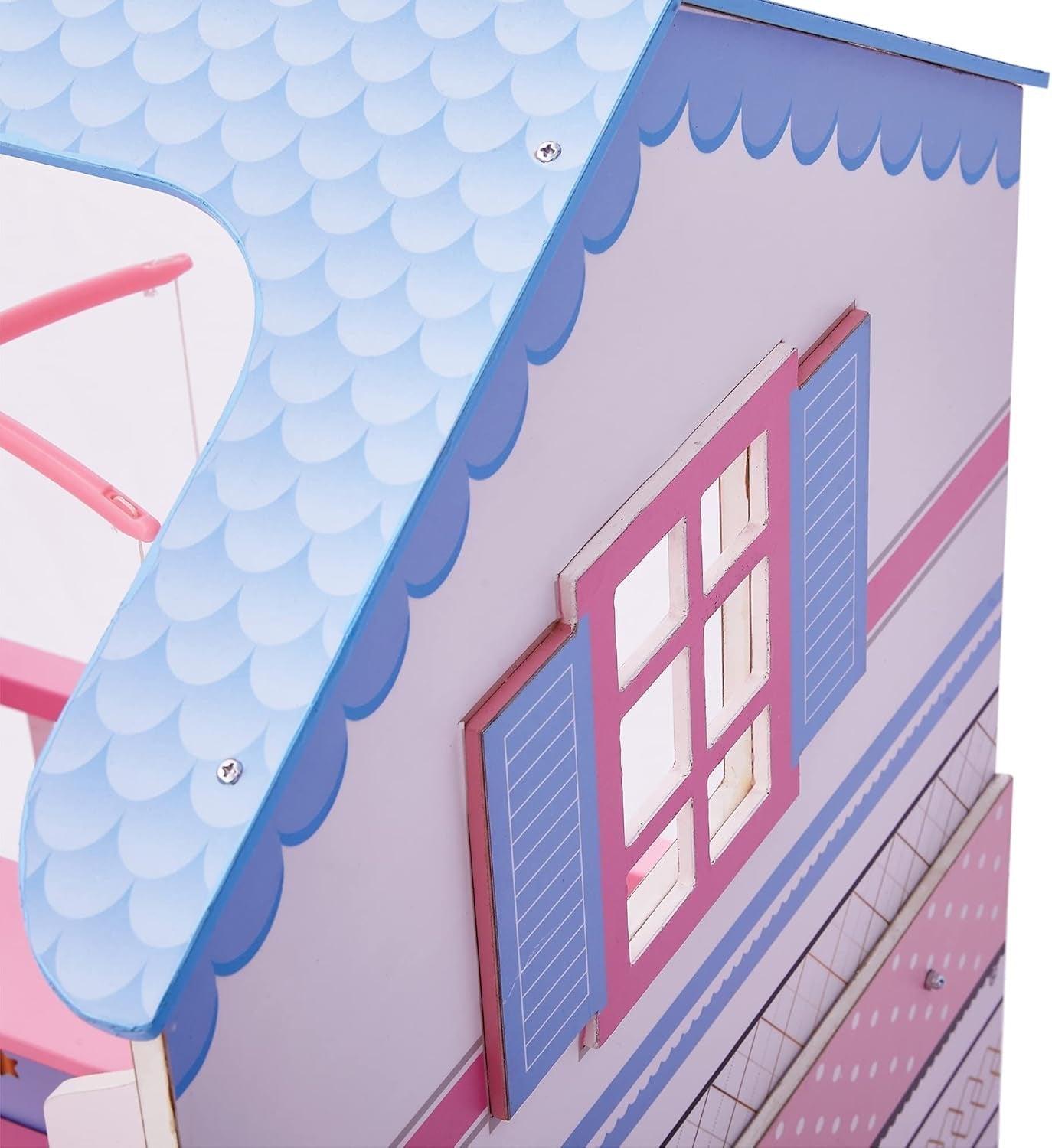 Olivia'S Little World Teamson Kids 18 pouces bébé poupées en bois maison de poupée double face chambre d'enfant TD-11460W Maisons de poupées Naty Shop