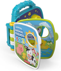 Fisher-Price Musical Animal Friends Recueil de chansons | Jouet bébé à partir de 6 mois, 1 an pour filles et garçons | Jouet pour enfants | Livre musical avec effets sonores et lumineux | Jouet éducatif (allemand), GFP29 Jucarii Bebe Naty Shop