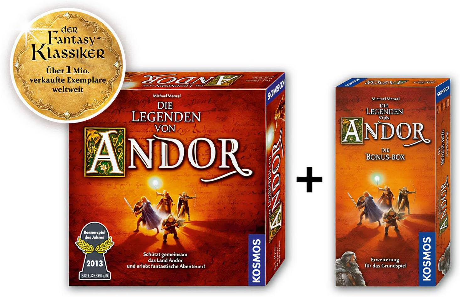 Kosmos 684358 Andor - Bonus Box, une extension variée pour le classique fantastique Legends of Andor, à partir de 10 ans