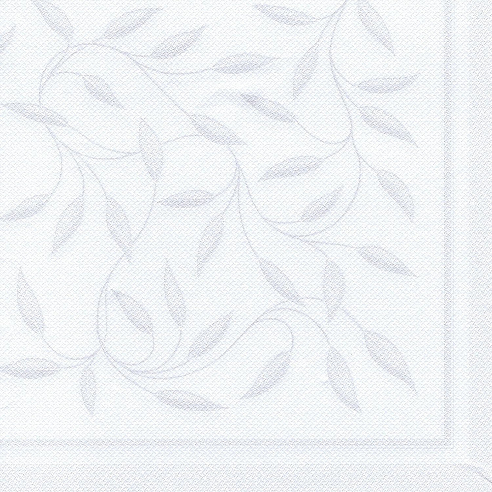 Papstar, 50 serviettes "Collection ROYAL" pli 1/4 40 Cm X 40 Cm Blanc "Nouvelle Méditerranée", #11652