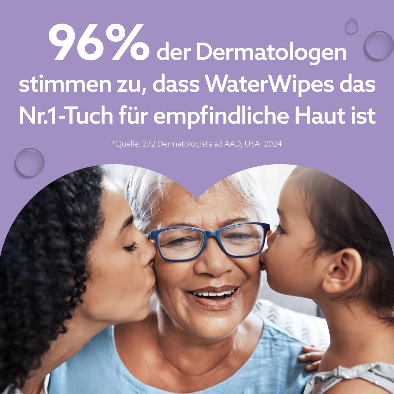 WaterWipes Sensitive+ Lingettes humides apaisantes, 720 unités (paquet de 12), 3 en 1 nettoyantes, soignantes et apaisantes, 99 % d'eau avec extrait de plante, lingettes humides pour bébé sans parfum