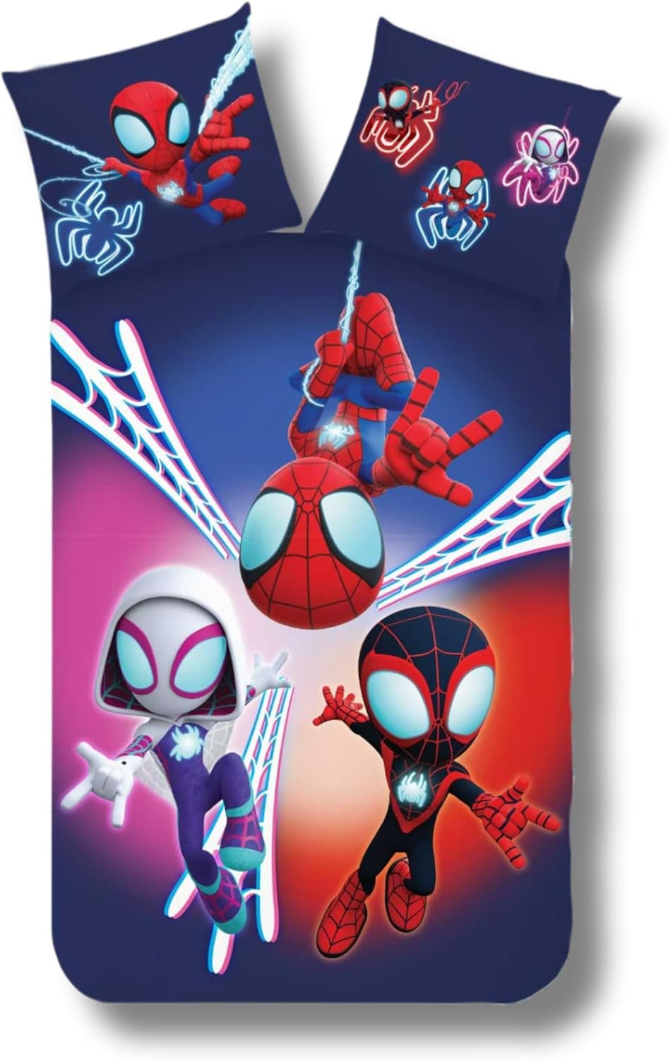 Literie pour enfants pour filles et garçons Literie 100% coton Cartoon - Kids Naty Shop Spidey