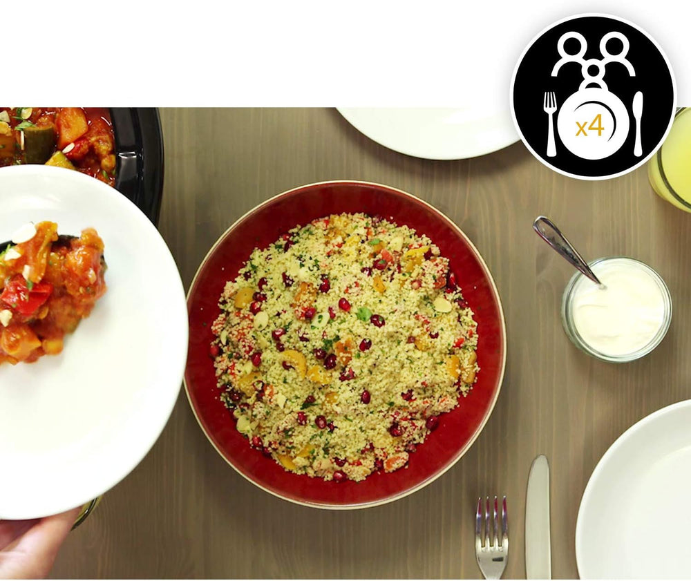 Mijoteuse Crock-Pot, 2 réglages de température + fonction maintien au chaud, 3,5 litres (3-4 personnes), rouge [SCV400RD] Mijoteuse Naty Shop