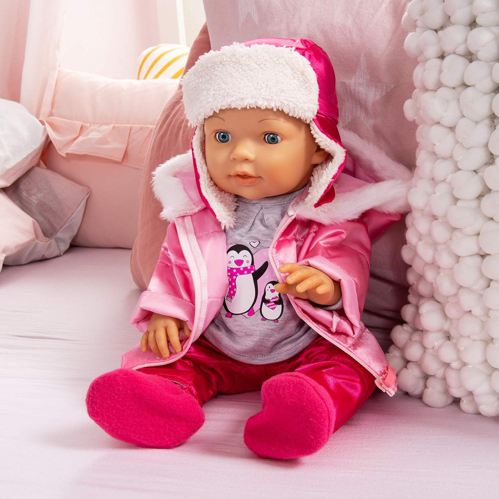 Bayer Design 84613AA Puppenkleidung, Puppenoutfit, mehrteilige Puppenanziehsachen, Winterset, Puppenzubehör