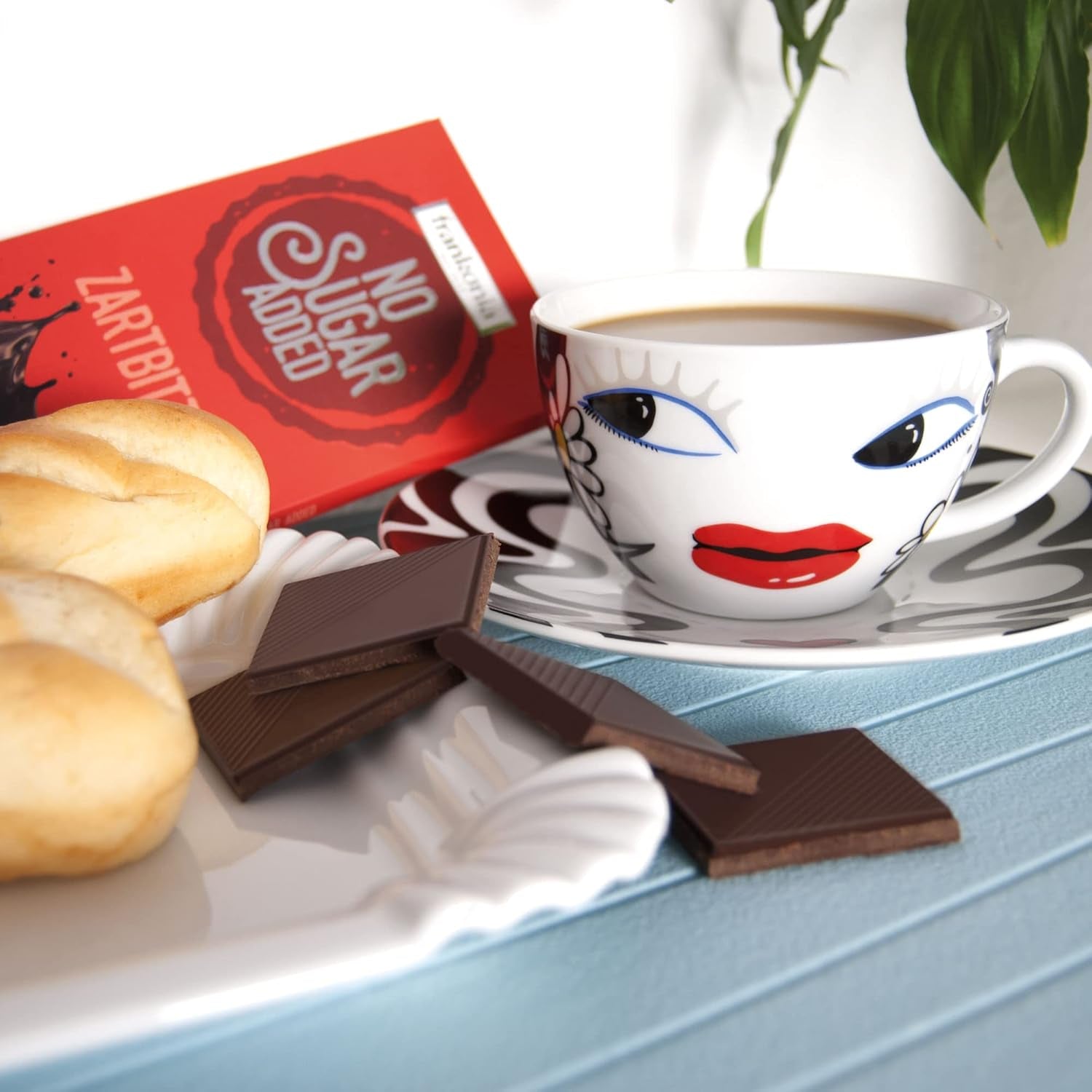 Chocolat noir Frankonia sans sucre ajouté, 80 g