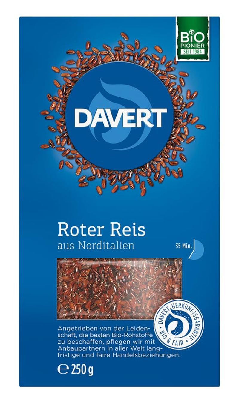 Riz rouge Davert du nord de l'Italie 250 g