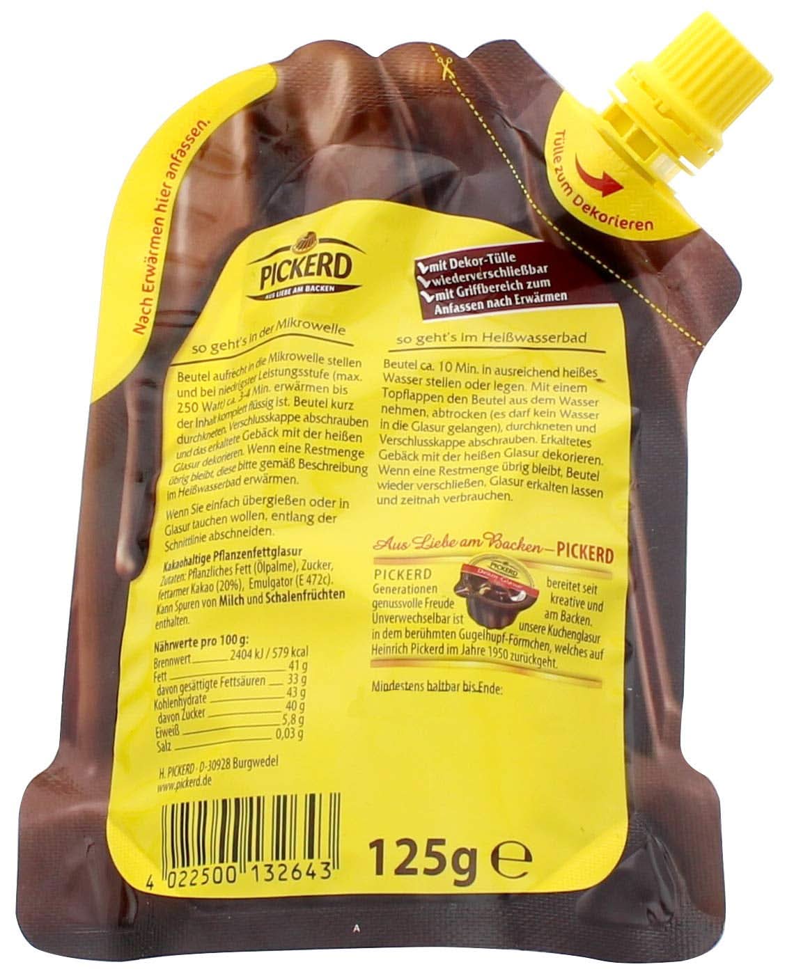 Glaçage au chocolat pour gâteaux, Dream, 125 grammes Glaçages et Décor Naty Shop