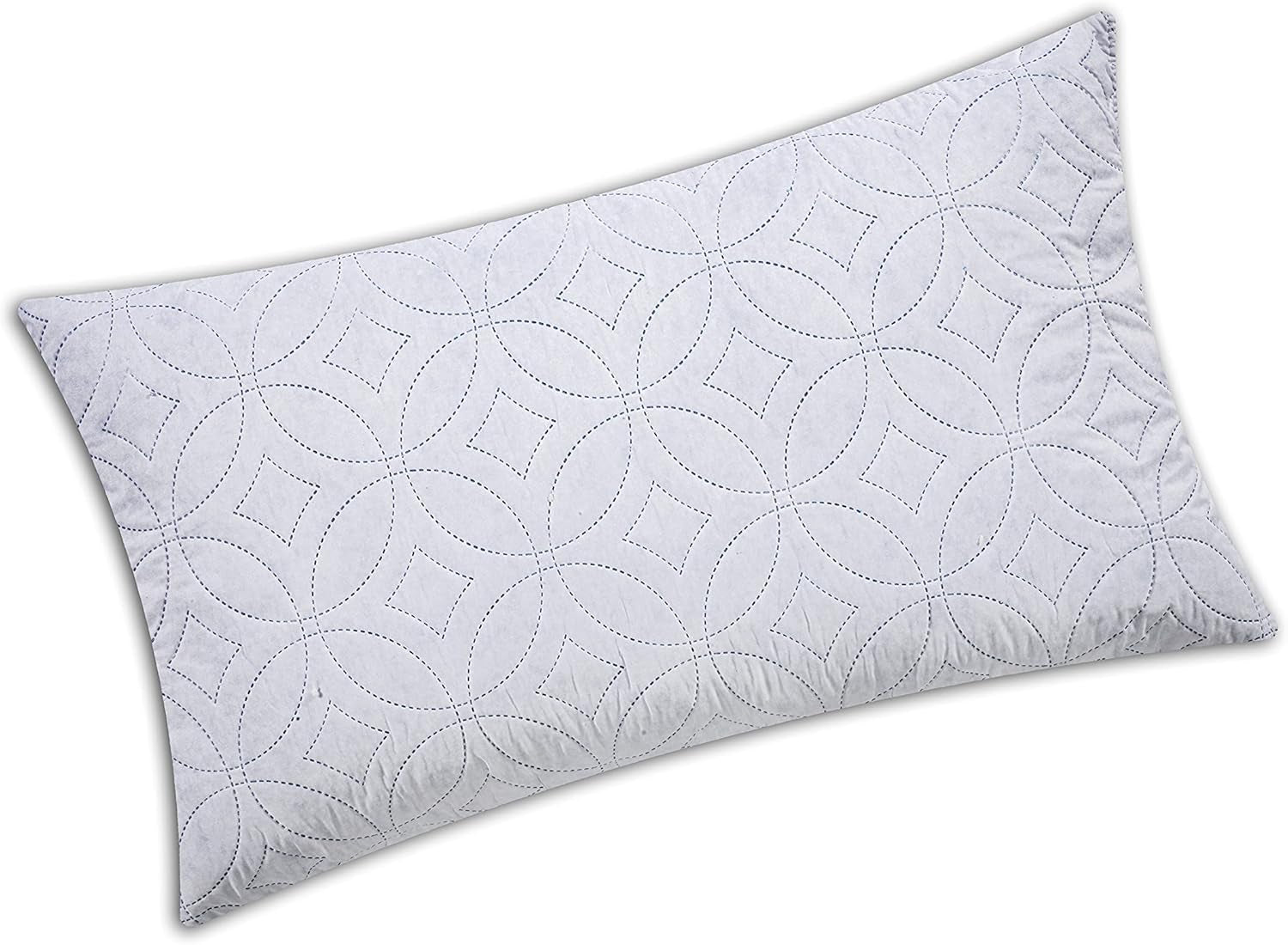 V.I.P. Oreiller Très Important V.I.P. Oreiller Memory Flake Oreiller Blanc 45 X 75 cm Housse matelassée en Polyester Super Respirant Doux Fabriqué en Italie Naty Shop Oreillers Standard