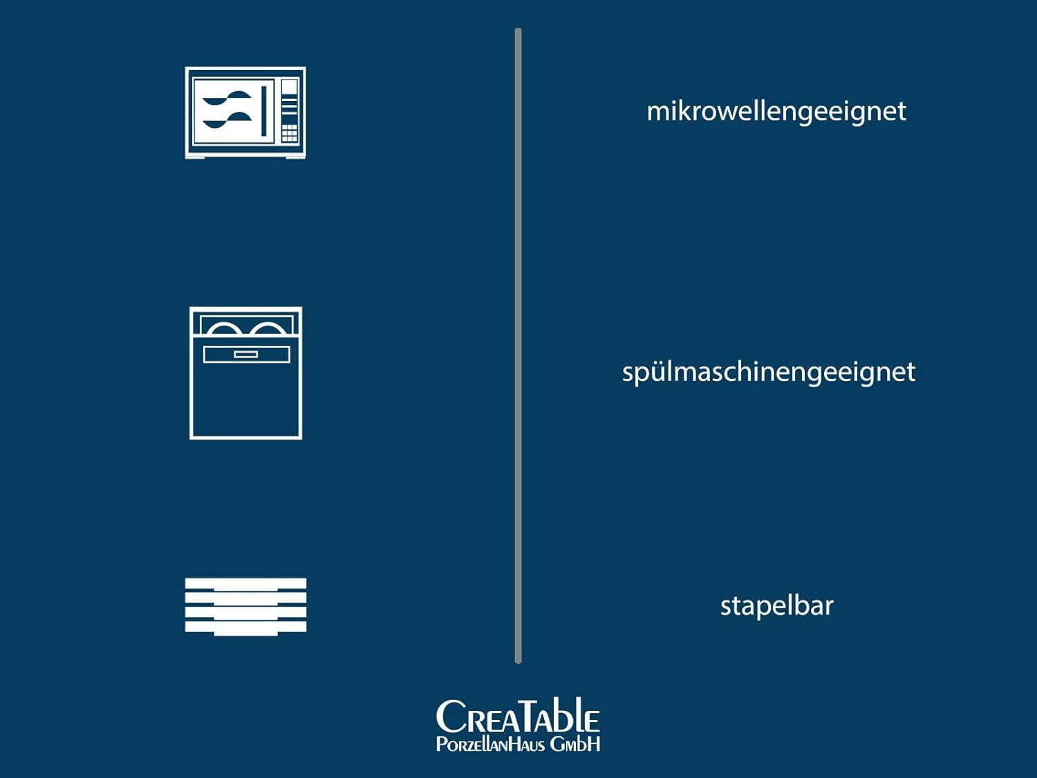 Creatable, 23788, seria Cascade, set de veselă cu 8 piese pentru 2 persoane, serviciu combinat din gresie, potrivit pentru mașina de spălat vase și cuptorul cu microunde, producție de calitate