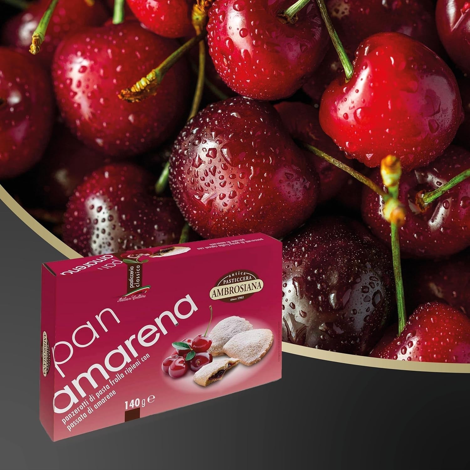 Pan Amarena Biscuits Pasticceria Ambrosiana – 140G – Biscuits Italiens, Biscuits au Café, Biscuits, Pâtisseries
