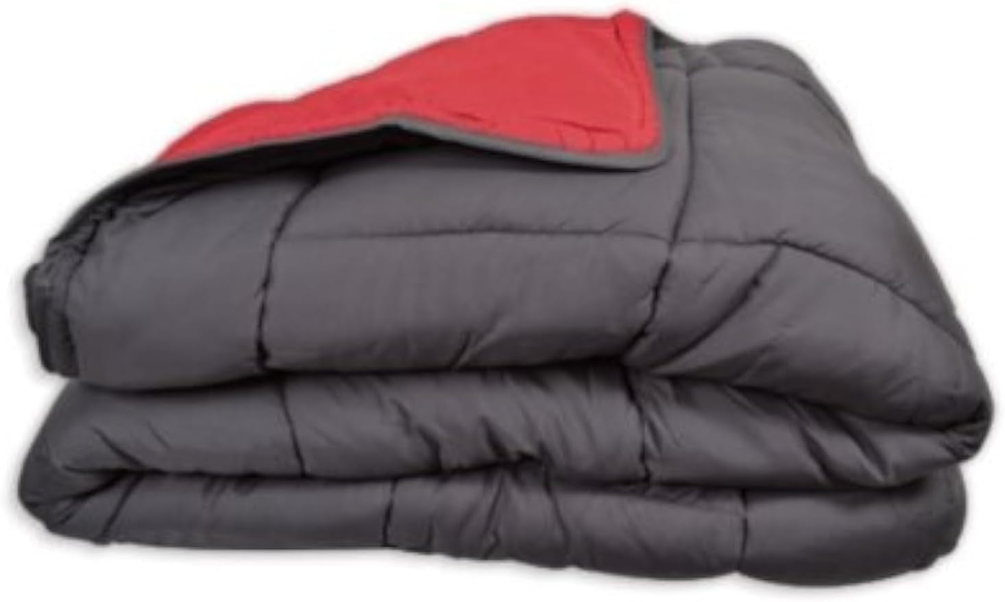 Housse de couette Calgary Polyester gris/rouge, Polyester, Gris/rouge, 200X140X1 Cm Couettes et couettes Naty Shop 220X160X1 cm