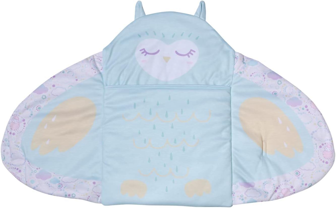 Baby Annabell Sweet Dreams Pucksack, lila Blaue Puckdecke mit Öhrchen-Details und Flügeldruck für 36 und 43 cm große Puppen, 706886 Zapf Creation