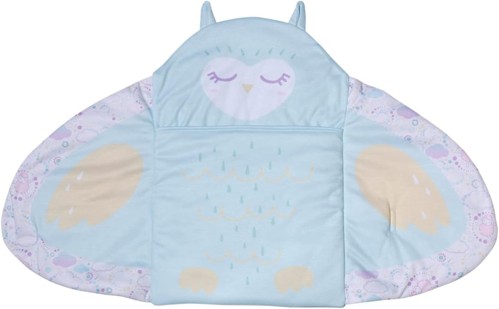Baby Annabell Sweet Dreams Pucksack, lila Blaue Puckdecke mit Öhrchen-Details und Flügeldruck für 36 und 43 cm große Puppen, 706886 Zapf Creation