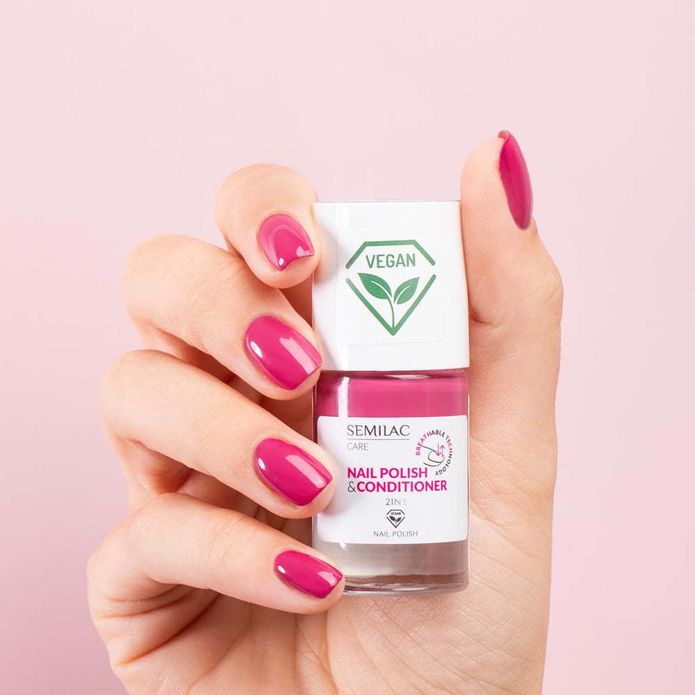 Semilac 030 Vernis à ongles classique Semilac avec revitalisant 2 en 1 TECHNOLOGIE RESPIRANTE 7 ml