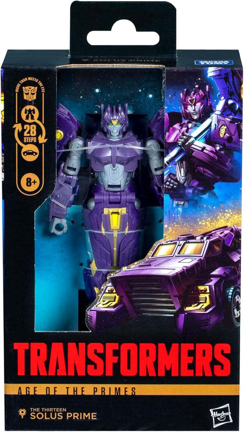 Transformers Age of the Primes Deluxe-Class The Thirteen Solus Prime Action Figure Figurines Naty Shop