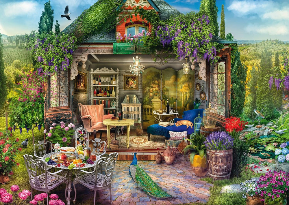 Schmidt Spiele 59794 Maison de jardin dans les vignes, puzzle 1000 pièces Puzzle Naty Shop