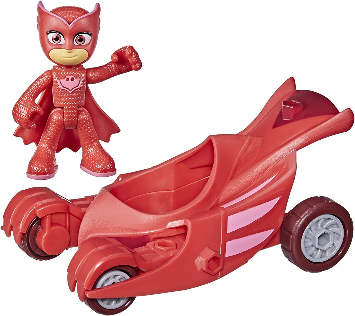 PJ Masks Owl Glider Jouet préscolaire Véhicule d'Eulette avec figurine d'action Eulette pour 3+ emballages recyclables Figurines d'action Naty Shop Owl Gliders dans un emballage durable