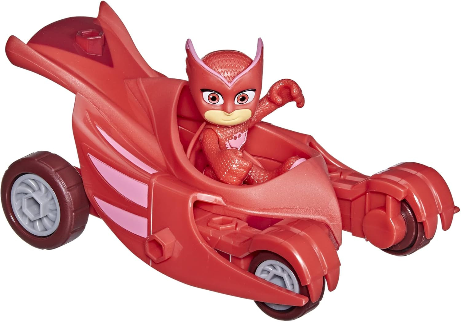 Jouet préscolaire PJ Masks Owl Glider, véhicule d'Eulette avec figurine d'action d'Eulette pour les 3 ans et plus, emballage recyclable, figurines d'action Naty Shop