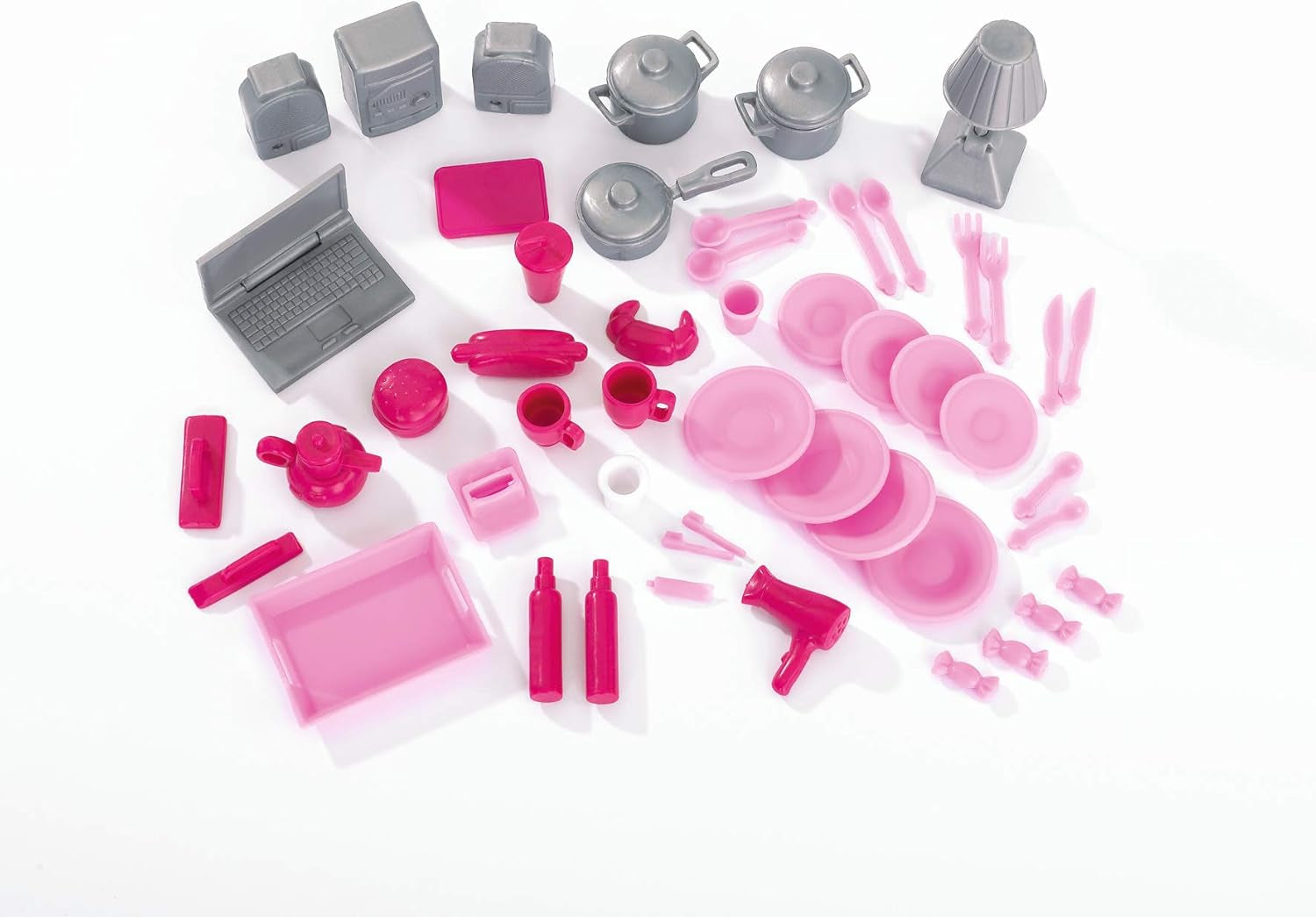 Simba 104661996 - Steffi Love Dreamhouse, grande maison de jeu, 4 pièces, sans marionnettes, 84 cm de haut, deux étages, cloche fonctionnelle, maisons de poupées pliables Naty Shop