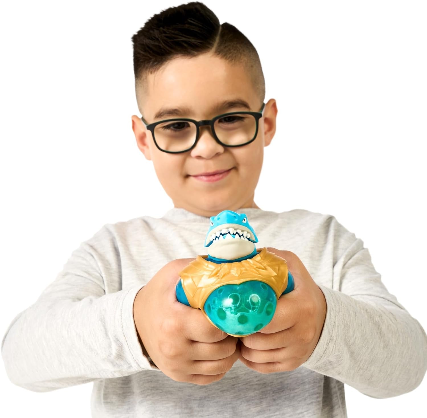 Heroes of Goo Jit To Deep GOO Sea Hero Pack avec Thrash. Figurine articulée super élastique et extensible avec remplissage spécial de slime et mâchoire mobile Figurines Naty Shop