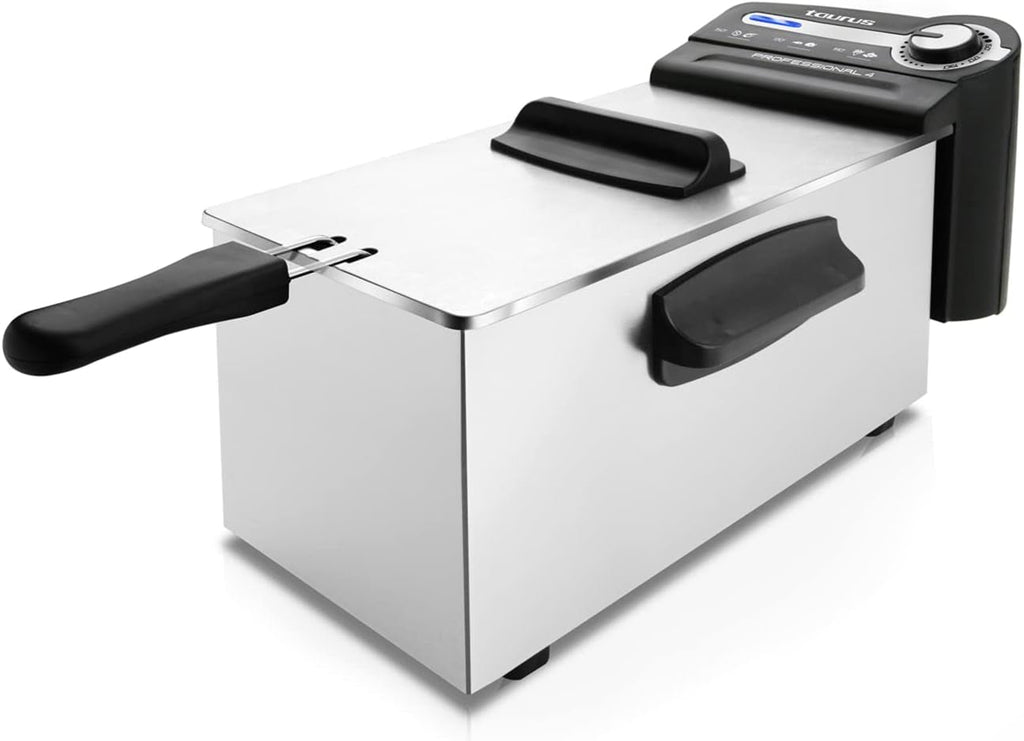 Taurus Professional 2 plus - Friteuză cu ulei, 2 litri, 1700 W, 18/8 oțel inoxidabil Electrocasnice Naty Shop 4L