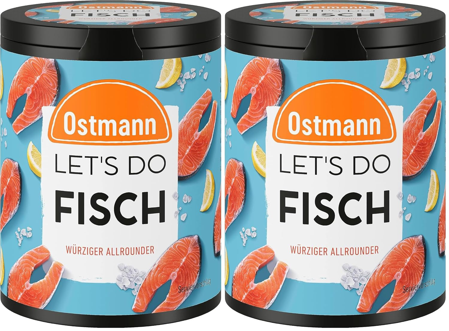 Ostmann Gewürze - Faisons du poisson polyvalent | Gewürzsalz pour Bratfisch, Flammlachs et Meeresfrüchte | Würziger Allrounder à la moutarde, au citron et à l'aneth | 85 g dans une barre de recyclage Metalldose