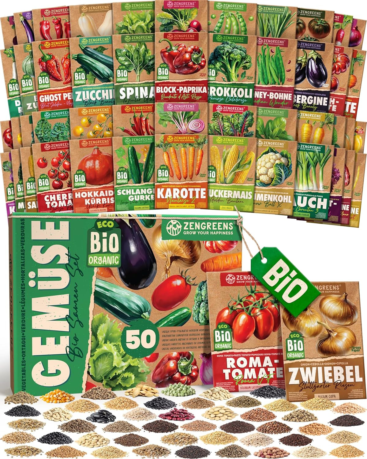 Graines de tomates biologiques dans un ensemble de 10 à 10 graines de tomates pour une culture facile dans le jardin, le balcon ou le parterre surélevé - Graines de plantes - Semis