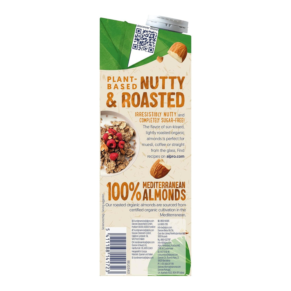 Alpro Bio Mandeldrink sans Zucker – 8 x 1 l