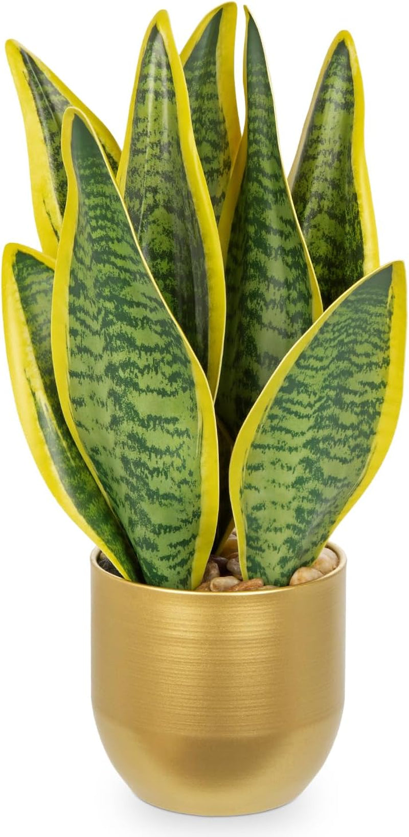 Sansevieria Kunstpflanze Im Keramiktopf, Kleine Zimmerpflanze, Künstliche Schlangenpflanze, Kunstpflanzen Wie Echt Perfekt Für Badezimmer Schlafzimmer Home Office Dekoration, Höhe 33Cm